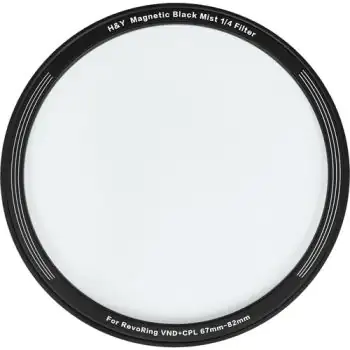 H&Y Filters Black Mist Magnetic 1/4 Clip-On Filter for RevoRing (67-82mm) RMB4-82