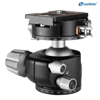 Leofoto LH-36PCL+NP-60 Low Profile Ball Head With Screw-knob Panning Clamp (Max Load 18 Kg)
