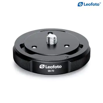 Leofoto QS-70 70mm Quick Link Set, Tripod Ball Head Quick Release Mount Set, Mounting Screw/Hole: 3/8"