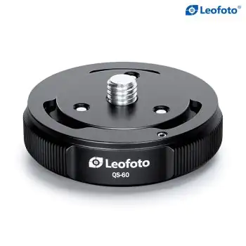Leofoto QS-60 60mm Quick Link Set, Tripod Ball Head Quick Release Mount Set, Mounting Screw/Hole: 3/8"