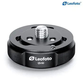Leofoto QS-50 50mm Quick Link Set, Tripod Ball Head Quick Release Mount Set, Mounting Screw/Hole: 3/8"