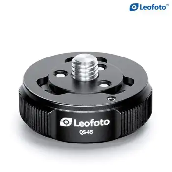 Leofoto QS-45 45mm Quick Link Set, Tripod Ball Head Quick Release Mount Set, Mounting Screw/Hole: 3/8"