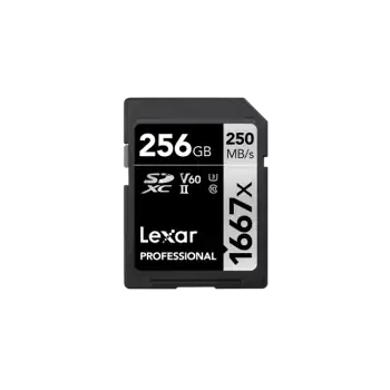 Lexar 1667x SDXC™ UHS-II card 250MBPS-256GB