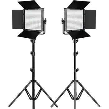 GVM RGB LED Studio 2-Light Soft Video Light Panel Kit 50RS2L