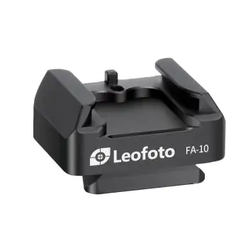 Leofoto QR plate for Cold shoe and Hot shoe adapter FA-10
