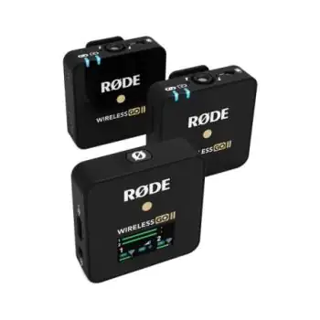 Rode Wireless GO II 2-Person Compact Digital Wireless Omni Lavalier Microphone System/Recorder Kit