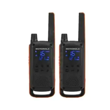 Motorola T82 Adventure Talkabout Walkie-Talkies, Up to 10km Range, Built-in LED Torch, IPx2 Rating, Up to 10km | T82 Adventure