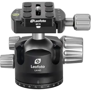 Leofoto LH-40 Low Profile Ball Head with QP-70 Plate