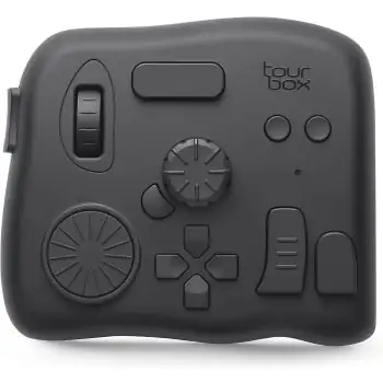 TourBox Elite, Video Photo Editing Controller, Bluetooth 5.0 Customized Shortcut Keyboard - Black