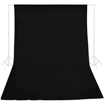 Promage 2x3m Black Anti Wrinkle fabric Photo BD2003 Photography Backdrop Background Cloth