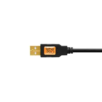 TetherPro USB 2.0 to Mini-B 5-Pin, 15' (4.6m), ORG
