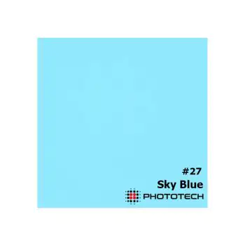 PhotoTech 180gsm Seamless Paper 2.7x10m Sky Blue
