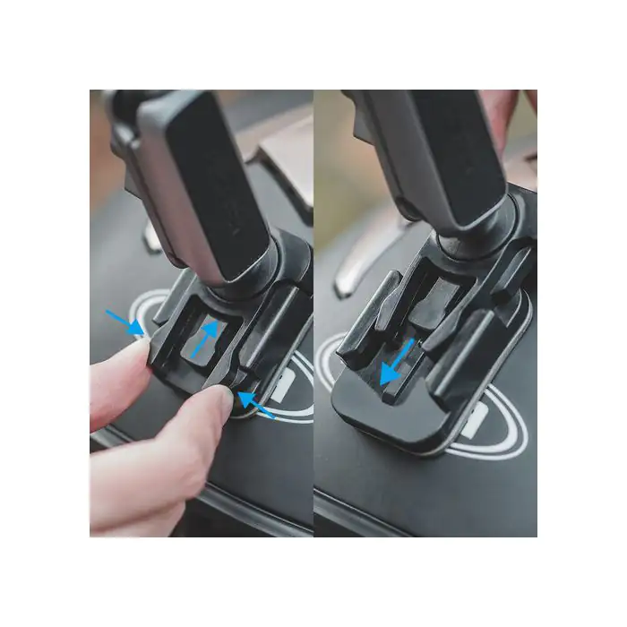 PGYTECH Action Camera Helmet Mount with CapLock Ball Head Arm (P - Technical View