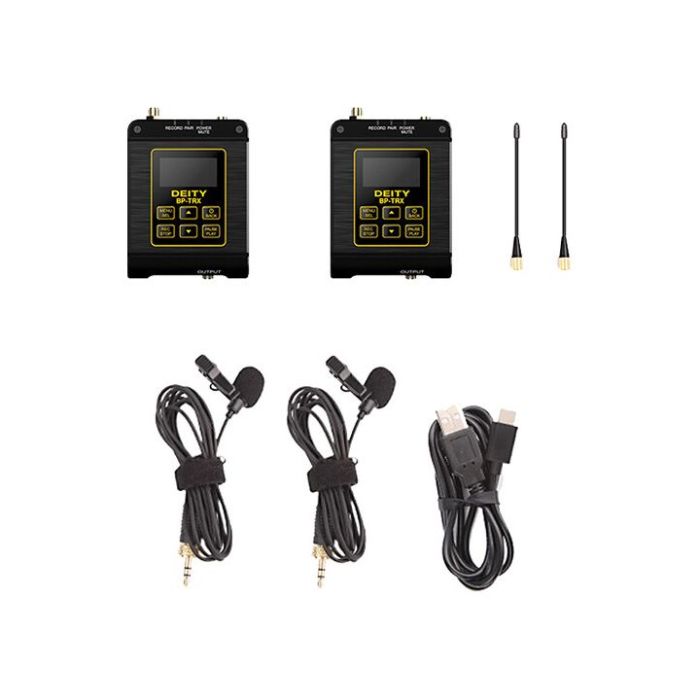 Deity Microphones Connect Timecode Kit Camera Mount Wireless Omni Lavalier Microphone System With Recording And Timecode I O 2.4 GHz