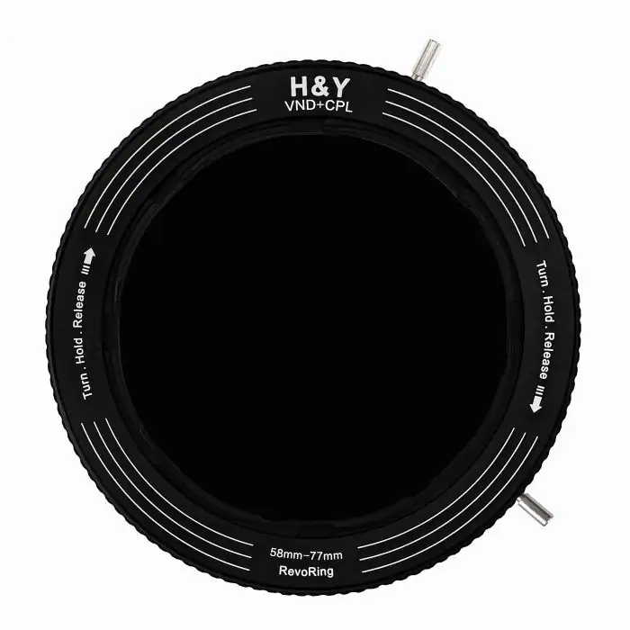Hu0026Y REVORING Variable Neutral Density ND3-1000 + Circular Polarizer 58-77mm